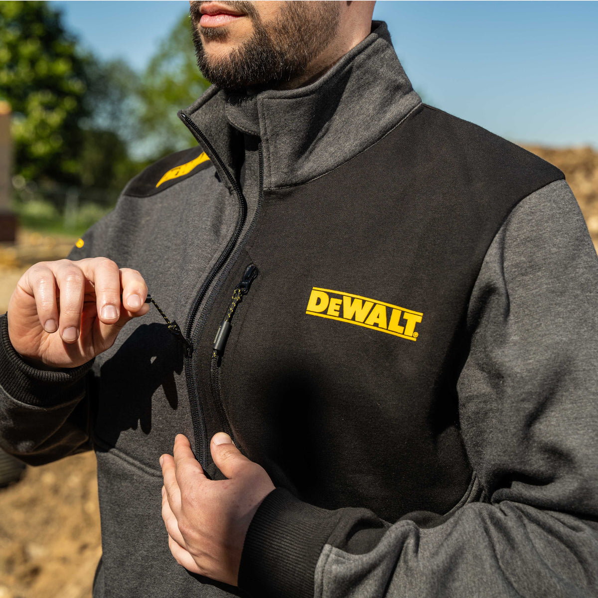 DeWalt Utility 1/4 Zip 300 gsm-Redland