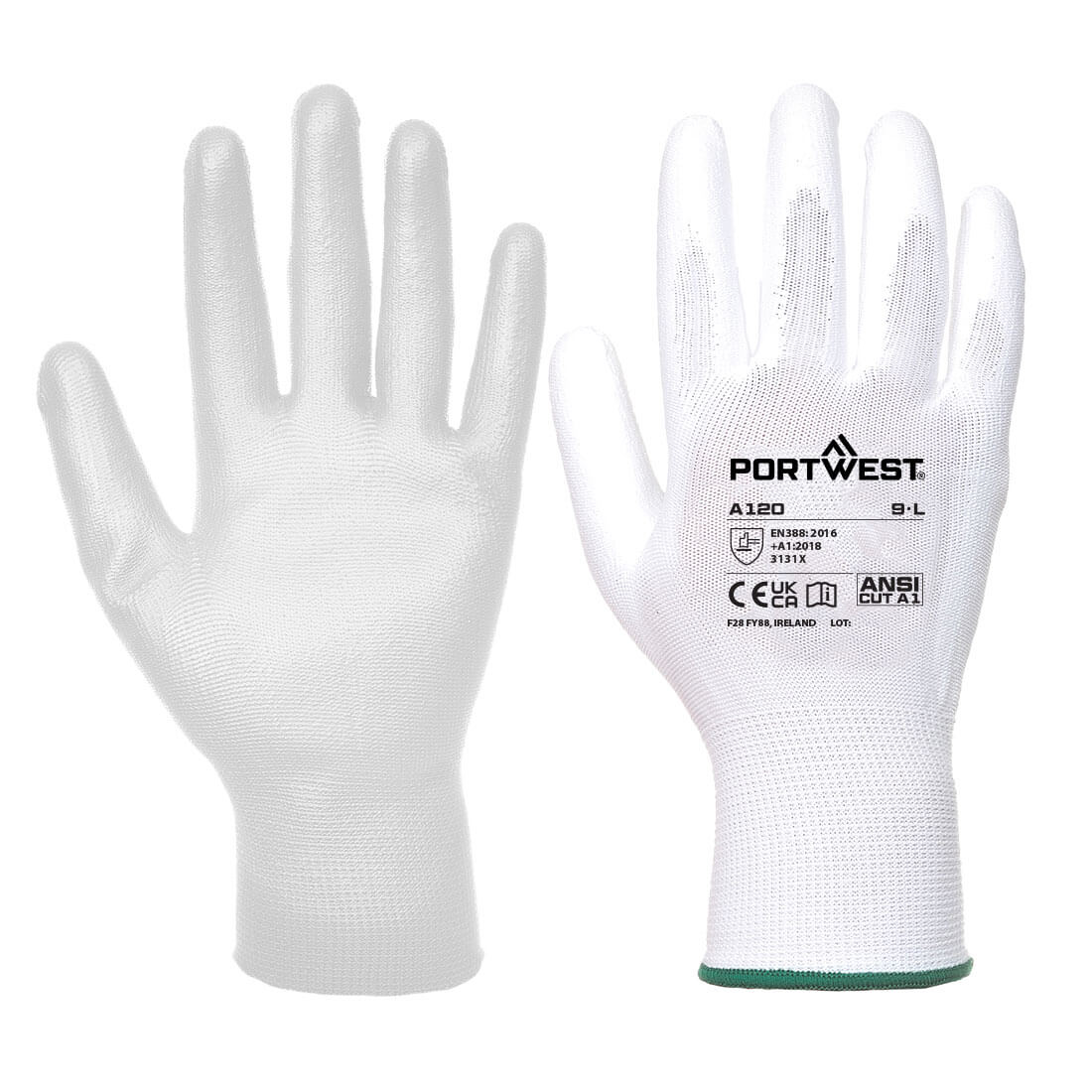 Portwest Grip 13 PU Palm Glove Handling Gloves-A120 (12pr Pack)