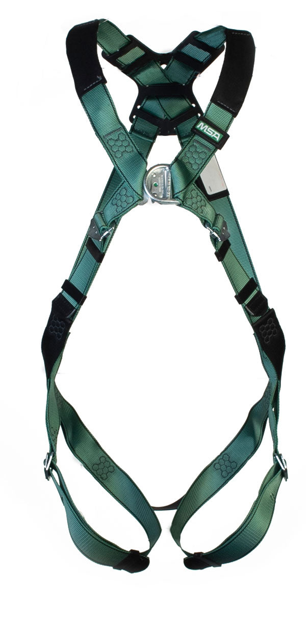 MSA Large V-Form Back/Chest D-Ring Qwik-Fit Harness -MSA10206041