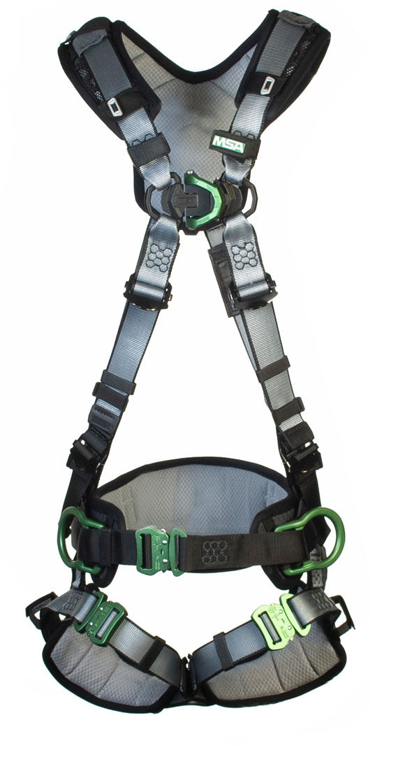 MSA V-Fit Back/Chest/Hip D-Ring Bayonet Harness W/ W Belt-MSA102065