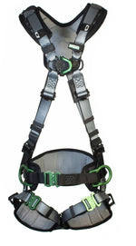 MSA V-Fit Back/Chest/Hip D-Ring Bayonet Harness W/ W Belt-MSA102065