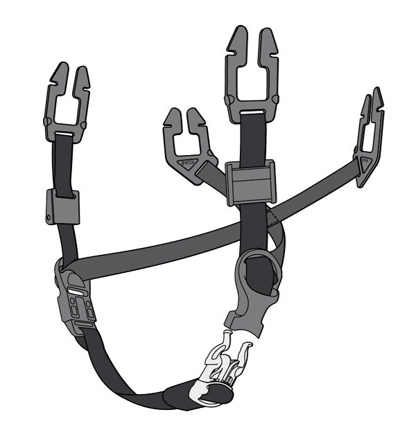 MSA Universal 4-Point Chin Strap for Safety Helmets-MSAGA90047