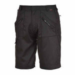 Action work shorts multi pockets elasticated waist portwest s889