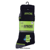3 Pack Apache Work Sock-Burlington with Hydrovent Technology