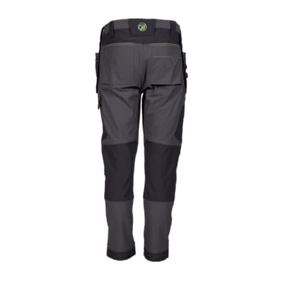 Apache calgary grey slim fit 4-way stretch mens work trousers