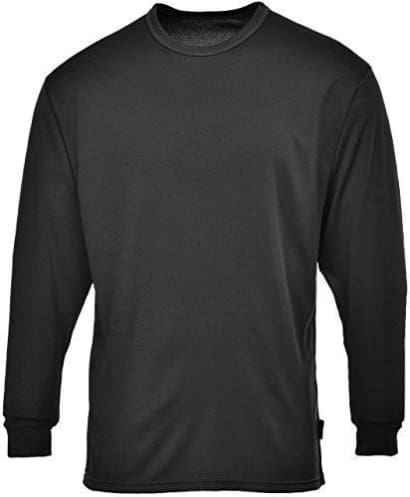 Base layer wicking thermal top long sleeved crew neck portwest b133