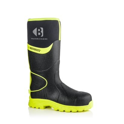 Bbz8000 buckbootz s5 360° high visibility neoprene/rubber safety wellington boot with ankle protection - ultimate