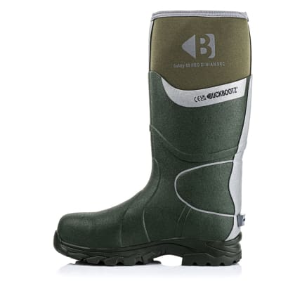 Bbz8000 buckbootz s5 360° high visibility neoprene/rubber safety wellington boot with ankle protection - ultimate