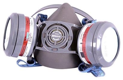 Beeswift a1p2 ready respiratory face mask complete with twin filters bb3020