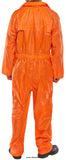 Orange Back Beeswift B-Dri Nylon Budget Waterproof Coverall one piece rain suit - Nbdc Boiler suits & Onepieces Active-Workwear Lightweight with PVC coating to reverse. Concealed hood, Plastic front zip with storm flap. Studded cuffs and ankles. Fully taped seams. 