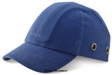 Royal Blue Baseball Bump Cap EN812 safety bump cap  - Beeswift Bbsbc Accessories Belts Kneepads etc Active-Workwear Stylish fashionable baseball cap with ventilation holes. Fitted over a plastic shell providing lightweight head protection. Conforms to EN812 - 2012 