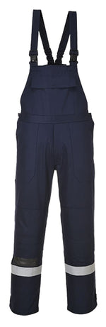 Bizflame hi viz plus flame retardant vis bib and brace portwest fr27