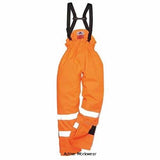 Orange Bizflame Rain Unlined Hi-Vis Antistatic Flame Retardent Bib Trouser RIS 3279-s780 Fire Retardant Active-Workwear  Breathable and waterproof this superb flame resistant and antistatic garment provides everything you need. The fully elasticated waistband and back waist buggy maximise comfort the braces are fit