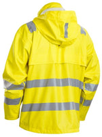 Blaklader multinorm hi vis waterproof flame retardant rain jacket - 4303