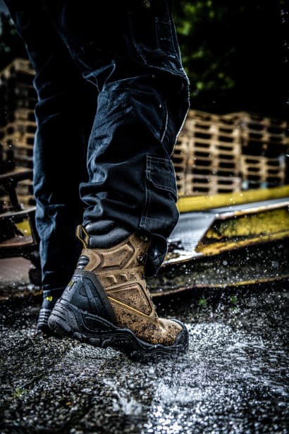 Bsh011 buckshots3 hro src dark brown high top safety lace boot