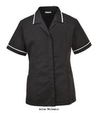 Black Classic Ladies Health Care Tunic - Portwest LW20 Shirts Polos & T-Shirts Active-Workwear This style has been updated with modern design features and a flattering fit. The comfort of this garment is further enhanced with the action back design. 