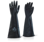 Ansell industrial latex mid weight rubber gloves 17’ -ilmw17