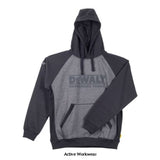 DeWalt Grey Marl/Black Hooded Sweatshirt - Stratford Workwear Hoodies & Sweatshirts