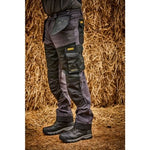 Dewalt memphis stretch regular fit trades work trouser-memphis grey/black