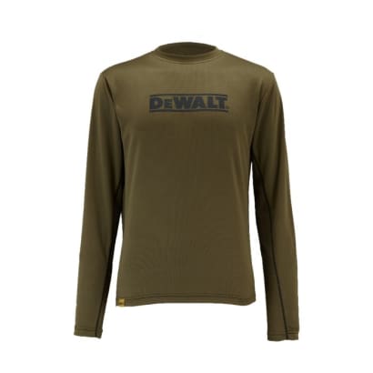 Dewalt truro long sleeve performance tee shirt with mesh panels