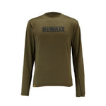 Dewalt truro long sleeve performance tee shirt with mesh panels