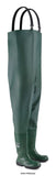 Dunlop Work It Safety Chest Wader Waterproof Steel Toe And Midsole Green - NB2KLCW Wellingtons Active-Workwear Practical, durable wading pants ideal for a variety of uses in the agricultural sector. Features a steel toe cap and steel midsole for impact and penetration protection. Toecap protection. Midsole protection. Antistatic. Slip resistant. Energy absorbing sole.