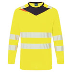 Dx4 long sleeve hi-vis tee shirt - dx416 portwest