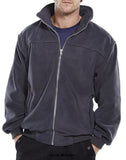 Grey Endeavour Lined Heavyweight micro Fleece 360Gsm - EN Beeswift Workwear Jackets & Fleeces Active-Workwear Our best selling fleece jacket High quality Lined Heavyweight micro fleece  High quality 360gsm micro fleece with full zip front Concealed lightweight hood with draw cord Yoke shoulders with contrast piping Rib knitted waistband and cuffs Two lower pockets with zip closure Fully lined Also available in Black and Grey