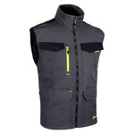 Flex workwear gilet / bodywarmer two-tone grey / black-sfbw