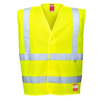 Flame resistant anti static vest portwest fr71