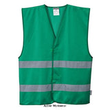 Hi Vis Iona 2 Band Vest Multi Colour Options (available in PINK) Portwest F474 Hi Vis Tops Active-Workwear This Portwest Iona safety vest offers visibility with function. A practical addition to any workplace, it offers enhanced visibility at all times. Available in a wide range of colours. Features Lightweight and comfortable Reflective tape for increased visibility Hook and loop 