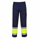 Hi-vis modaflame inherent flame retardant arc trousers fras - mv26 hi vis trousers active-workwear