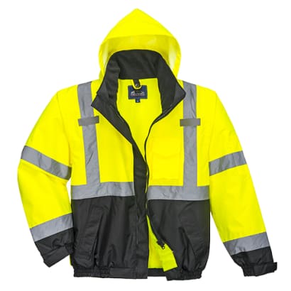 Hi vis premium 3 in 1 bomber jacket detachable liner- bodywarmer portwest s365