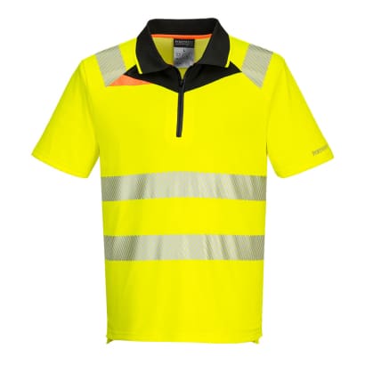 High visibility polo shirt portwest dx4 short sleeve dx412