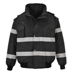 Iona hi viz 4 in1 bomber jacket / bodywarmer/gilet removable liner portwest s435