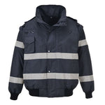 Iona hi viz 4 in1 bomber jacket / bodywarmer/gilet removable liner portwest s435