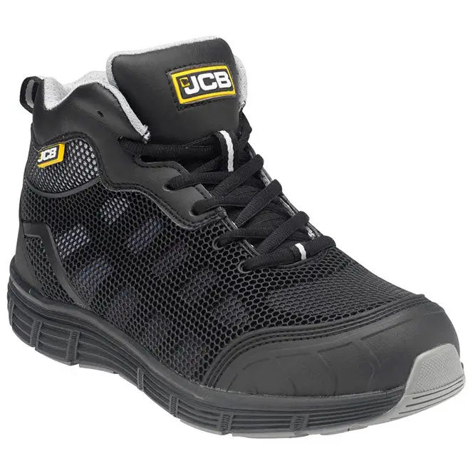 Jcb hydradig s1p mid cut safety work boots steel toe + midsole sizes 3-12