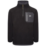 Jcb workwear trade heavyweight 1/4 zip technical fleece jacket