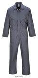 Grey Liverpool Zipped Overall Boiler suit/Coverall Portwest C813 Boilersuits & Onepieces Active-Workwear The Liverpool Boilersuit pre-shrunk, top quality fabric contributes to the professional appearance of this garment. Various pockets and a hammer loop complement the all-purpose styling. 