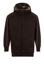 Luxurious crane faux fur lined zip-up hoody - style 1285