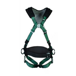 Msa standard v-form back/chest/hip d-ring bayonet harness w/w belt-msa10206055