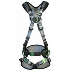 Msa v-fit back/chest/hip d-ring bayonet harness w/ w belt-msa102065
