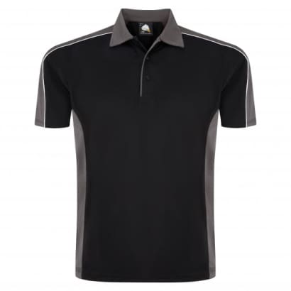 Orn 1198 avocet contrast wicking polo shirt with reflective piping