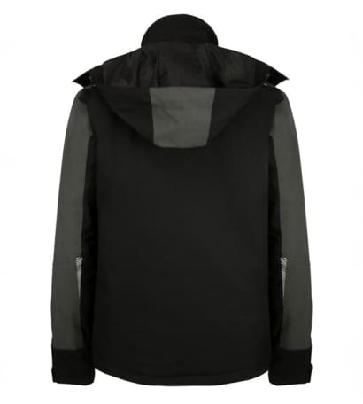 Pembroke flex padded waterproof stretch rain jacket black/grey-sfprjblgy