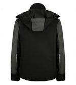 Pembroke flex padded waterproof stretch rain jacket black/grey-sfprjblgy