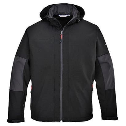Portwest 3 layer waterproof softshell work jacket with hood - tk53
