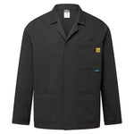 Portwest anti-static esd lab jacket with concealed stud