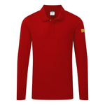Portwest anti-static esd polo shirt l s high cotton workwear