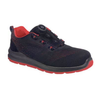 Portwest compositelite boa wire lace safety trainer knit s1p-ft08