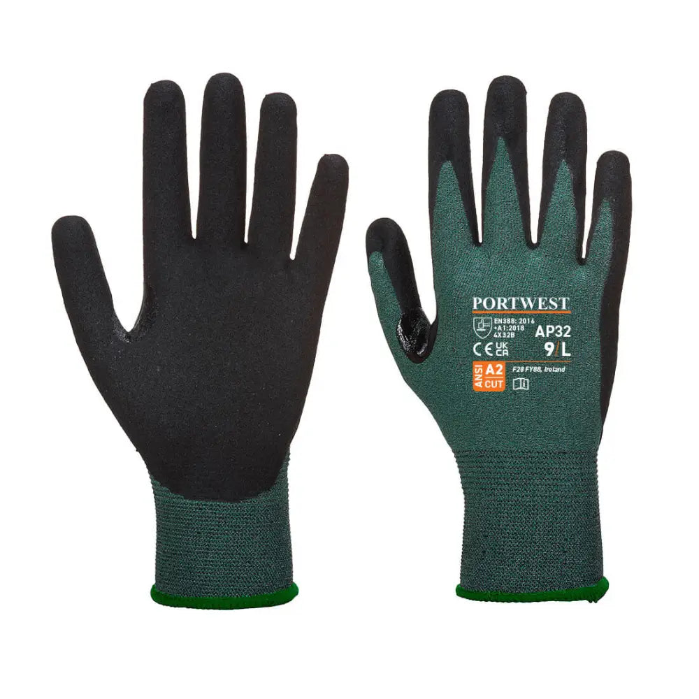 Portwest cut b18 dexti pro nitrile glove with reinforced thumb crotch